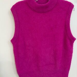 Rachel Zoe Fuchsia Sleeveless Sweater